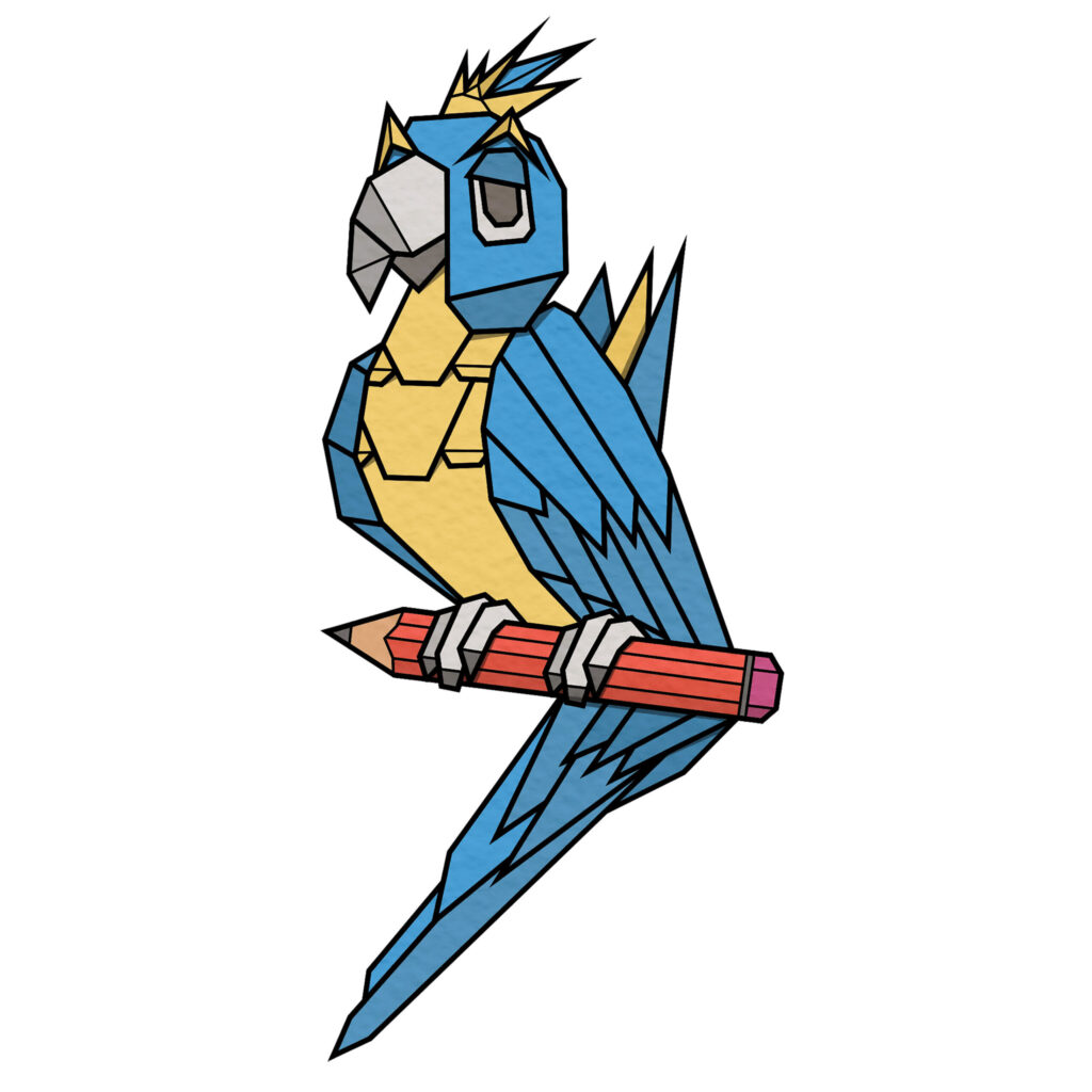 Hurley Bird Posters - Origami-style pop culture posters pop culture posters - About Hurley Bird